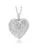 Locket Pendant Necklace Charm 1.5″ Engraved Flowers Heart Shape